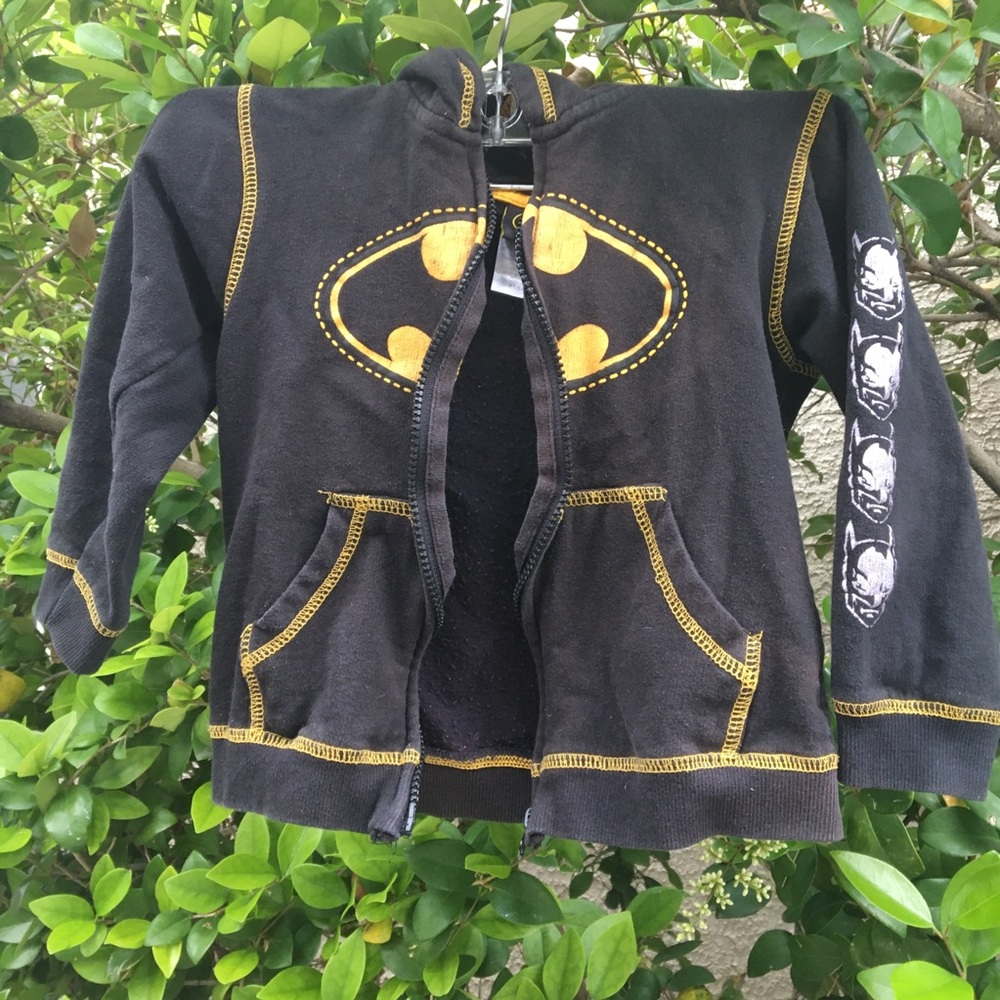 Batman Black and Yellow Kids Hoodie